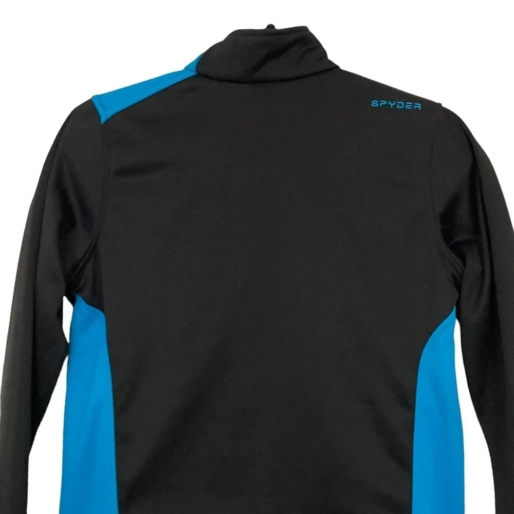 Spyder Black/Blue Full Zip Youth Jacket #235027